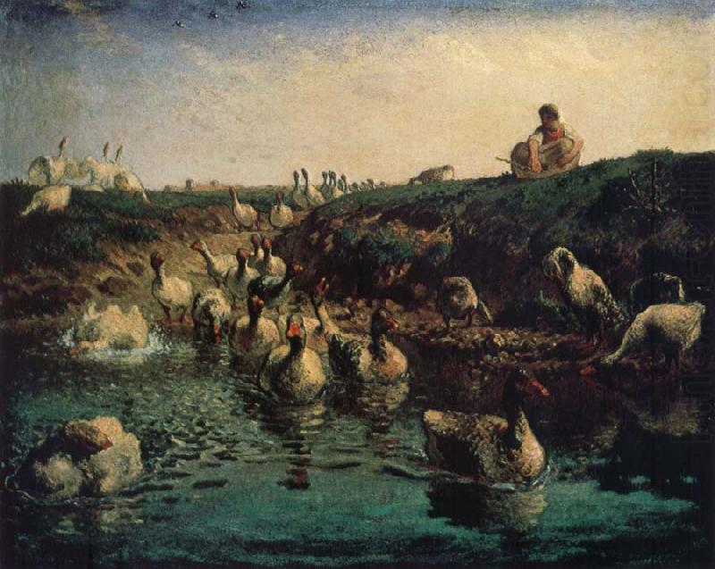 Jean Francois Millet Geese china oil painting image